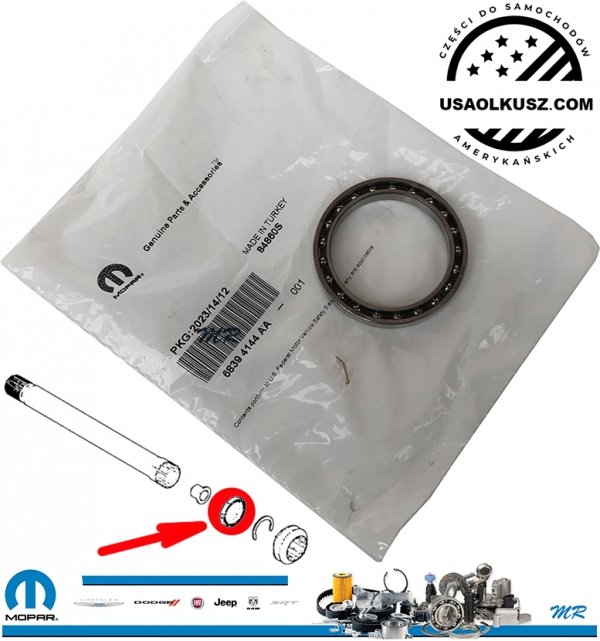 Łożysko wałka pośredniego przedniego mostu M210 DANA44 MOPAR Jeep Wrangler JL 2018-