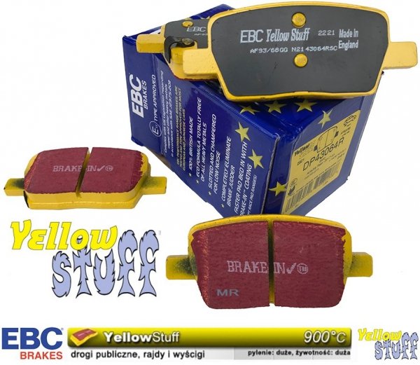 Klocki hamulcowe tylne EBC YellowStuff Chevrolet Camaro 2016-
