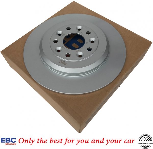 Tylne klocki Ultimax2 + tarcze hamulcowe 330mm EBC seria Premium Lincoln MKX 2011-2015