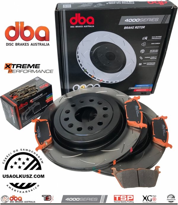 Tylne klocki Xtreme Performance + tarcze hamulcowe DBA seria 4000 T3 RAM 1500 DT 2019-