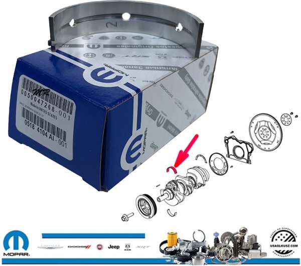 Panewka główna wału górna +0,0036 RAM Cargo Van 3,6 V6