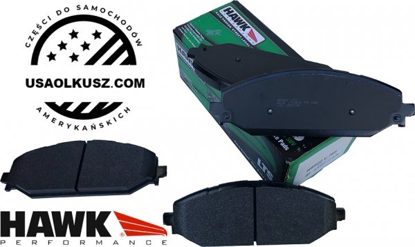 Przednie klocki HAWK LTS + tarcze hamulcowe DBA 4000 T3 RAM 1500 DT 2019-