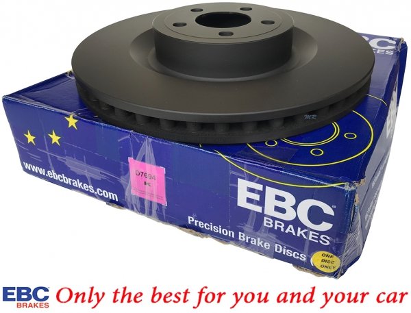 Przednie CERAMICZNE klocki RedStuff + tarcze hamulcowe EBC seria PREMIUM Ford Mustang 5,0 V8 2015-
