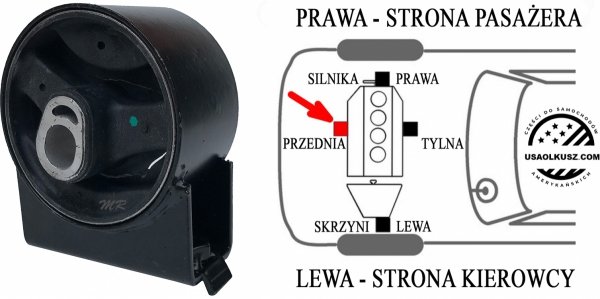 Poduszka silnika przednia Volkswagen Routan 3,6 V6
