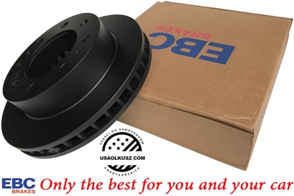 Przednie klocki Ultimax2 + tarcze hamulcowe EBC seria PREMIUM GMC Yukon XL 2500 2000-2013