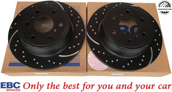 Tylna NAWIERCANA NACINANA tarcza hamulcowa EBC seria GD Chevrolet Tahoe 1500 2007-2020
