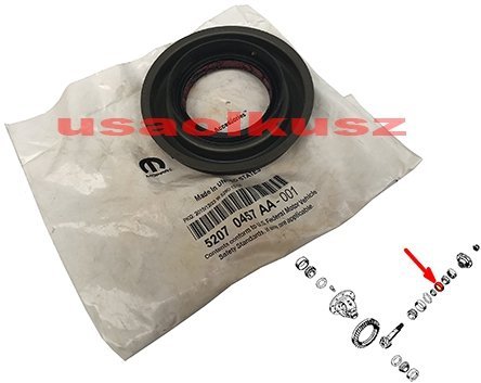 Uszczelniacz wałka ataku przedniego mostu 205MM  MOPAR RAM 1500 2008-2011