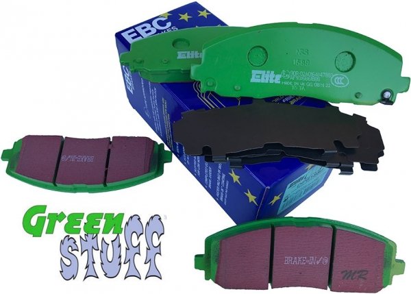 Przednie klocki GreenStuff + NACINANE tarcze hamulcowe 330mm EBC seria USR Chrysler Pacifica 2017-