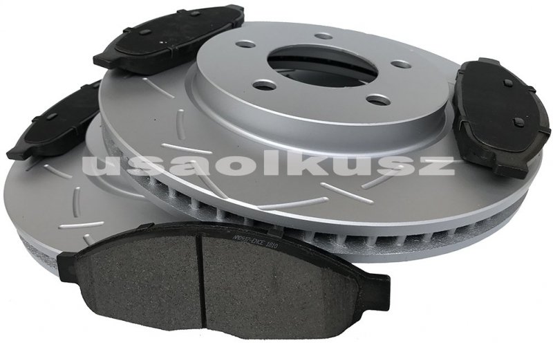 Przednie Tarcze Oraz Klocki Hamulcowe Chrysler Pacifica