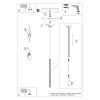 Lampa wisząca ARCHE 1 złota