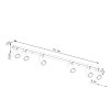 Plafon RING 6L zielony oliwkowy