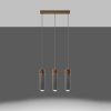 Lampa wisząca ZANE 3 szara