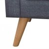 Sofa 3-osobowa, materiałowa, ciemnoszara