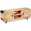 Szafka TV z surowego drewna mango 120x30x50 cm