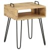 Stolik nocny z litego drewna mango, 40 x 34 x 47 cm