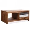 Stolik kawowy z litego drewna akacjowego, 90x50x37,5 cm