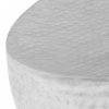 Stolik do kawy z młotkowanego aluminium, 100x50x28 cm, srebrny