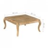 Stolik kawowy z litego drewna mango, 80x80x40 cm