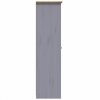 Szafa trzydrzwiowa, szara, 118x50x171,5 cm, sosna, seria Panama