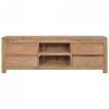 Szafka pod TV, 115x30x40 cm, lite drewno tekowe
