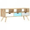 Szafka pod TV, 110 x 35 x 48 cm, lite drewno mango