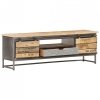 Szafka pod TV, 120x30x40 cm, lite drewno mango