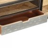Szafka pod TV, 120x30x40 cm, lite drewno mango