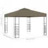 Namiot ogrodowy, 3x3 m, taupe, 180 g/m²