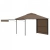 Altana z 2 wysuwanymi daszkami, 3x3x2,75 m, taupe, 180g/m²