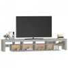 Szafka pod TV z oświetleniem LED, szarość betonu, 230x36,5x40cm