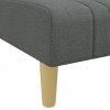 Sofa rozkładana L, ciemnoszara, 255x140x70 cm, tkanina