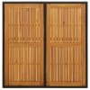 Stół ogrodowy, czarny, 109x107x74 cm, rattan PE i akacja