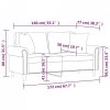 2-osobowa sofa z poduszkami, winna czerwień, 140 cm, aksamit