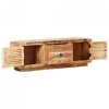 Szafka pod TV, 120x30x40 cm, surowe drewno mango