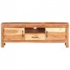 Szafka pod TV, 116x30x40 cm, lite drewno akacjowe