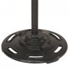 Lampa podłogowa z 2 kloszami, srebrna, E27, żeliwo