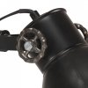 Lampa podłogowa z 2 kloszami, czarna, E27, żeliwo