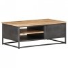 Stolik kawowy, 90x50x35, lite drewno akacjowe