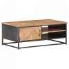 Stolik kawowy, 90x50x35, lite drewno akacjowe