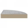 Narożne półki ścienne, 4 szt., szarość betonu, 25x25x3,8 cm MDF