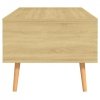 Stolik kawowy, dąb sonoma 100x49,5x43cm materiał drewnopochodny