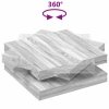 Stolik kawowy obrotowy 360 stopni Szary Sonoma 90x90x34,5 cm