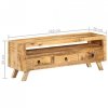 Szafka pod telewizor, 110x30x40 cm, lite drewno mango