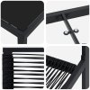 Zestaw do jadalni w ogrodzie  7 szt. Czarny Rattan PVC