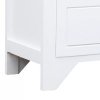 Szafka pod TV, biała,108x30x40 cm, drewno paulownia