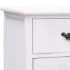 Szafka pod TV, antyczna biel, 108x30x40 cm, drewno paulownia