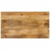2-poziomowy stolik kawowy, 100x55x40 cm, drewno mango i stal