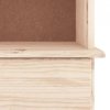 Biblioteczka z szufladami ALTA, 77x35x186,5 cm, lita sosna
