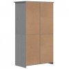 Szafa BODO, szara, 99x53,5x173 cm, lite drewno sosnowe