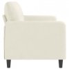 Sofa 3-osobowa, kremowy, 180 cm, tapicerowana aksamitem
